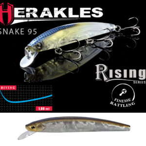 Воблер Herakles Snake 95SP 9.5cm 9gr Alburno Flash
