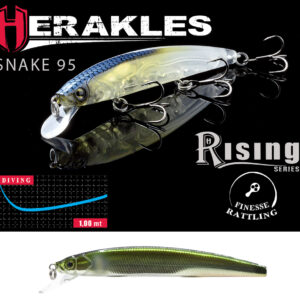 Воблер Herakles Snake 95SP 9.5cm 9gr Skeleton Ayu