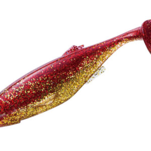 Силіконова приманка Shad Major Craft Stabi Shad FAT 4" 10.2cm #001 Red Gold