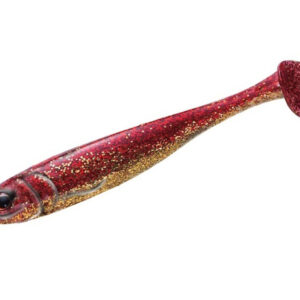 Силіконова приманка Shad Major Craft Stabi Shad Slim 4" 10.2cm #001 Red Gold