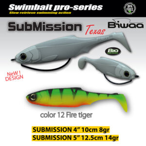 Силіконова приманка Biwaa Submission 5" 13cm 12 Fire Tiger