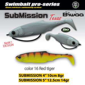 Силіконова приманка Biwaa Submission 5" 13cm 16 Red Tiger