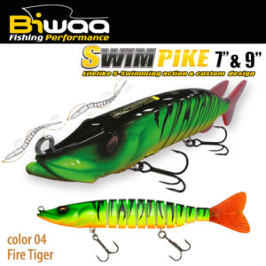 Воблер Biwaa Swimpike SS 9" 24cm 62gr 04 Fire Tiger