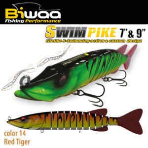 Воблер Biwaa Swimpike SS 9" 24cm 62gr 14 Red Tiger