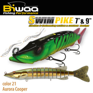 Воблер Biwaa Swimpike SS 9" 24cm 62gr 21 Aurora Cooper
