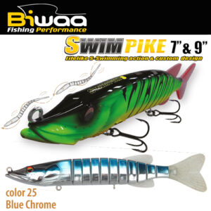 Воблер Biwaa Swimpike SS 9" 24cm 62gr 25 Blue Chrome