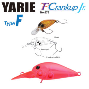 Воблер Yarie 675 T-crankup JR Type F 28mm 1.8gr колір C18 Clear Pink
