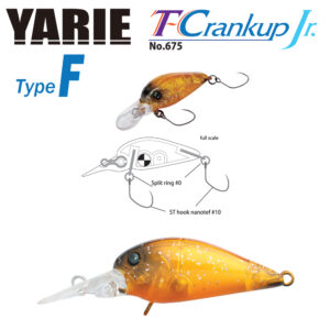 Воблер Yarie 675 T-crankup JR Type F 28mm 1.8gr колір C19 YM Brown