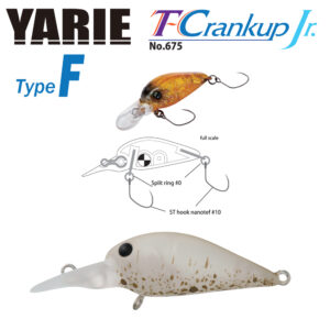 Воблер Yarie 675 T-crankup JR Type F 28mm 1.8gr колір C3 Akayari