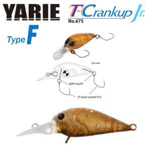 Воблер Yarie 675 T-crankup JR Type F 28mm 1.8gr колір C5 Mastupele