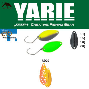 Блешня коливальна Yarie 710T T-fresh EVO 1.8gr колір AD20 First Fire