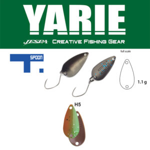 Блешня коливальна Yarie 706 T-spoon 1.1gr колір H5 Thirty Eight