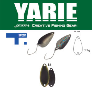 Блешня коливальна Yarie 706 T-spoon 1.1gr колір S1 Dark Brown