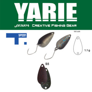 Блешня коливальна Yarie 706 T-spoon 1.1gr колір S5 Keime Light Pellet
