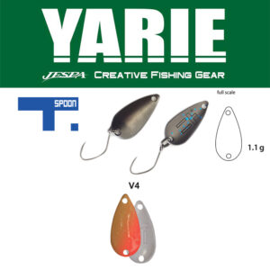 Блешня коливальна Yarie 706 T-spoon 1.4gr колір V4 MG Ice