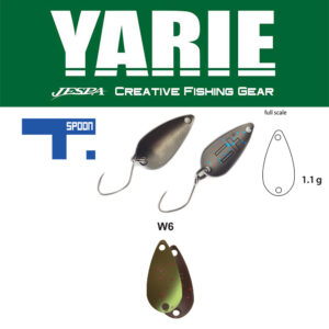 Блешня коливальна Yarie 706 T-spoon 1.1gr колір W6 Euhuesukai