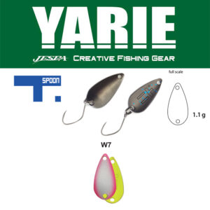 Блешня коливальна Yarie 706 T-spoon 1.1gr колір W7 Wpn-n