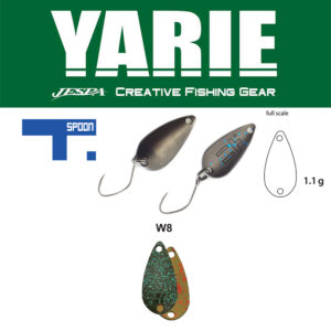 Блешня коливальна Yarie 706 T-spoon 1.1gr колір W8 Iwadatami