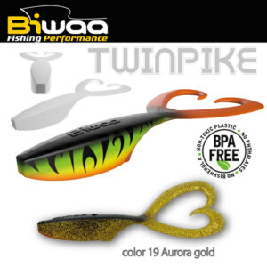 Силіконова приманка Biwaa Twinpike 6" 15cm 24gr 19 Aurora Gold