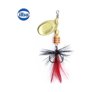 Блешня Ilba rotativa Tondo Mosca (Fly), Gold + Fly Red/Black, nr.0, 2 г (100200N)