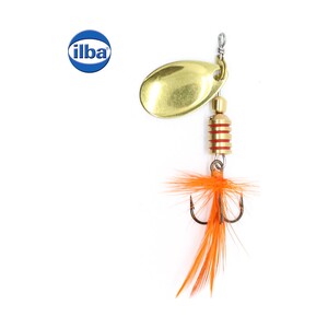 Блешня Ilba rotativa Tondo Mosca (Fly), Gold + Fly Orange, nr.1, 3 г (100201)